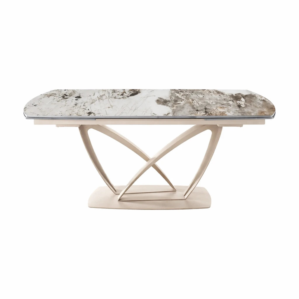 Tavolo Allungabile Angel in Ceramica Effetto Marmo – Da 160 a 240 cm