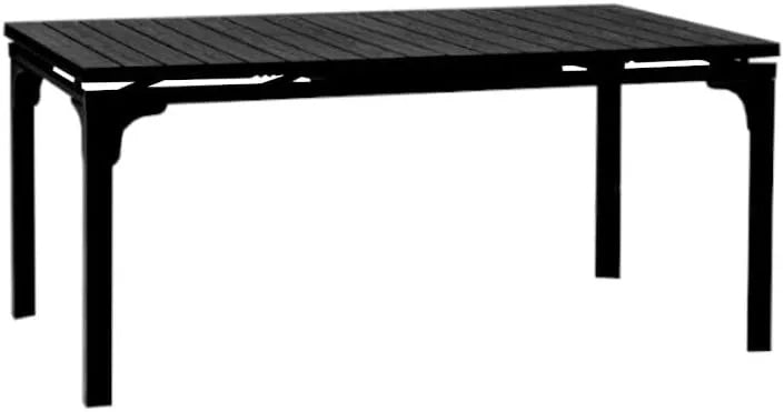 Tavolo Oregon Allungabile 180-240 cm da Giardino – Struttura in Metallo e Piano Effetto Legno