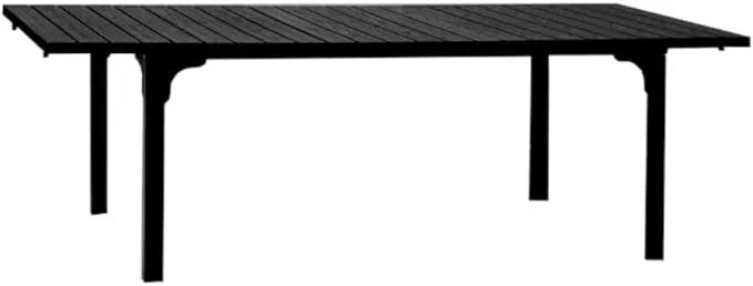 Tavolo Oregon Allungabile 180-240 cm da Giardino – Struttura in Metallo e Piano Effetto Legno