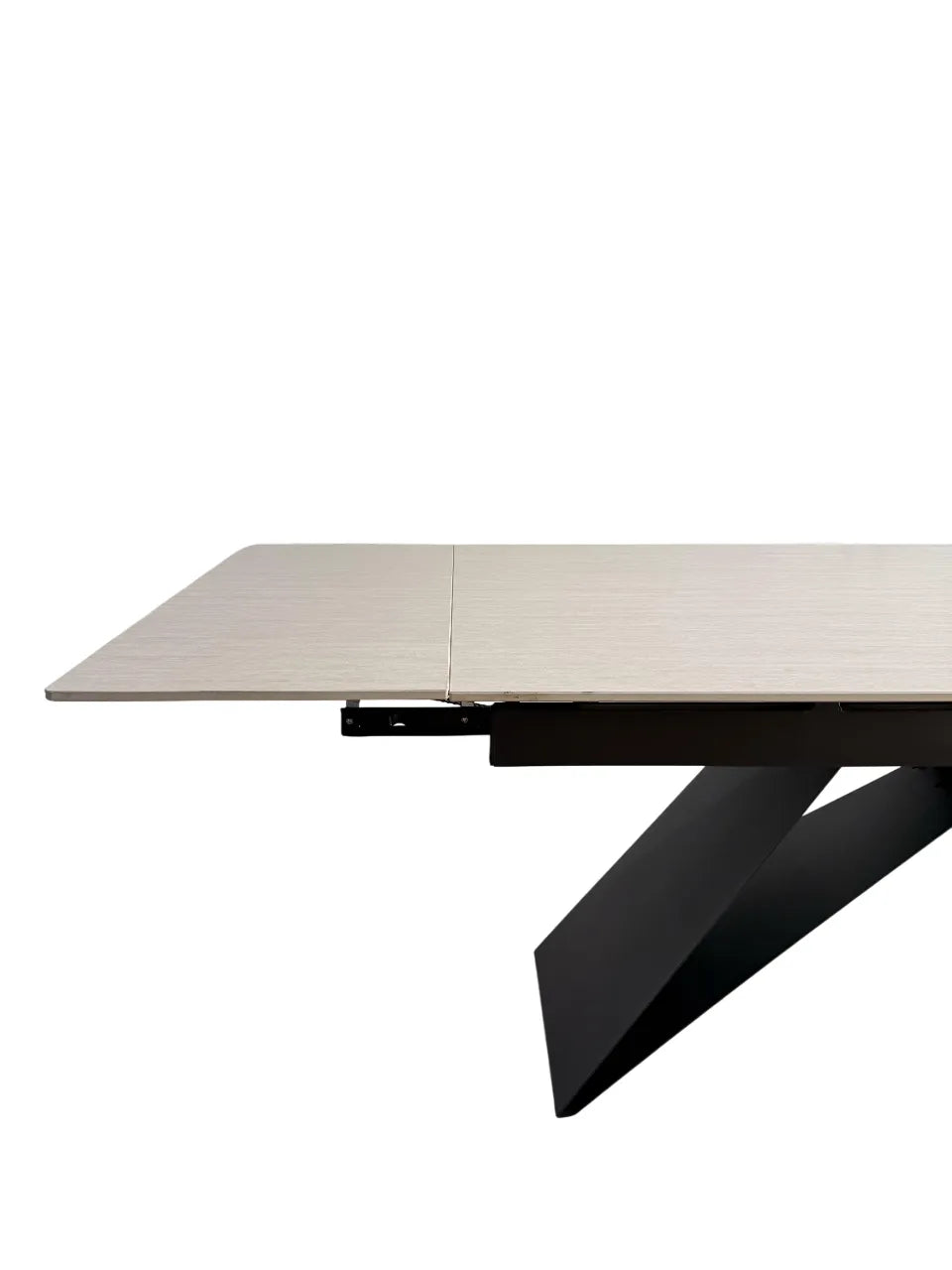 Tavolo Darren Allungabile 160-260 cm – Piano in Ceramica e Struttura a W in Metallo