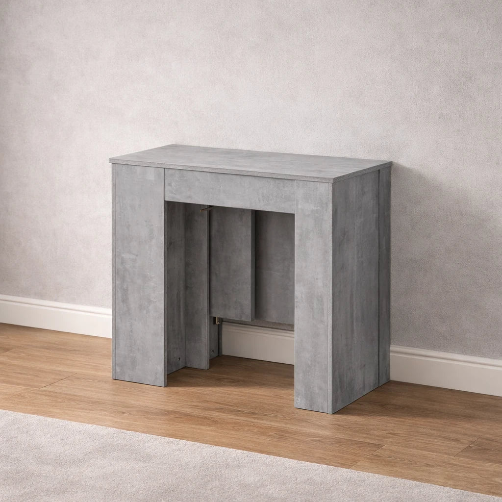 Tavolo consolle Artic allungabile fino a 300 cm in legno rovere, design moderno e salvaspazio per sala da pranzo o soggiorno