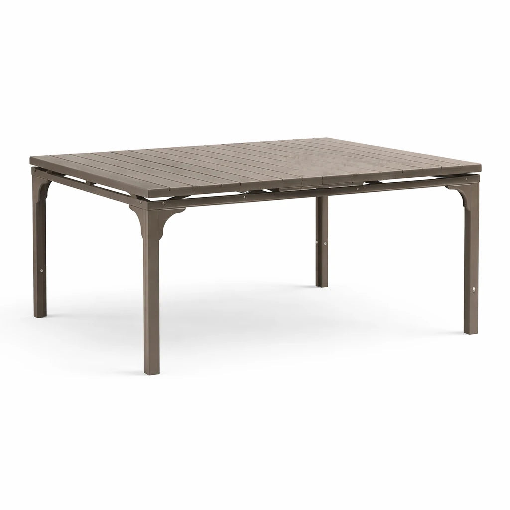 Tavolo Oregon Allungabile 180-240 cm da Giardino – Struttura in Metallo e Piano Effetto Legno