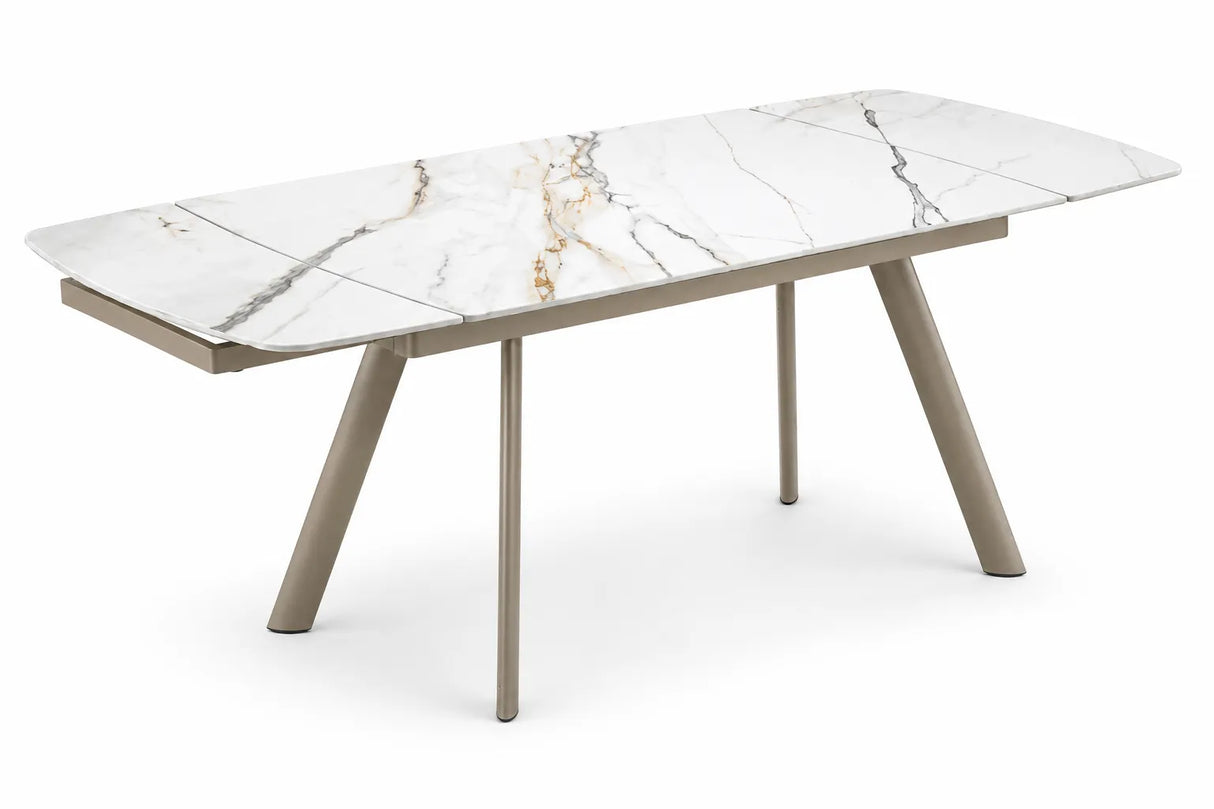 Tavolo Allungabile Marte 160/240 cm – Piano in Ceramica e Struttura in Metallo