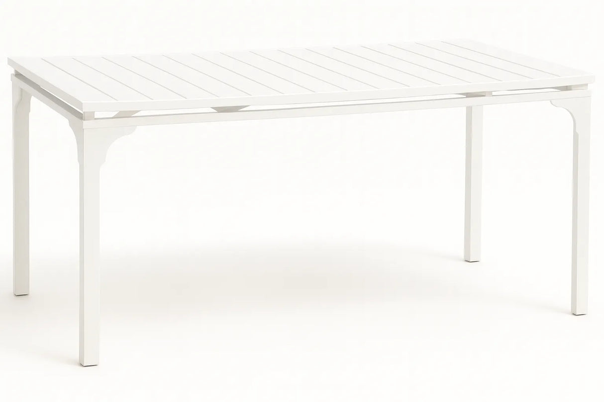 Tavolo Oregon Allungabile 180-240 cm da Giardino – Struttura in Metallo e Piano Effetto Legno