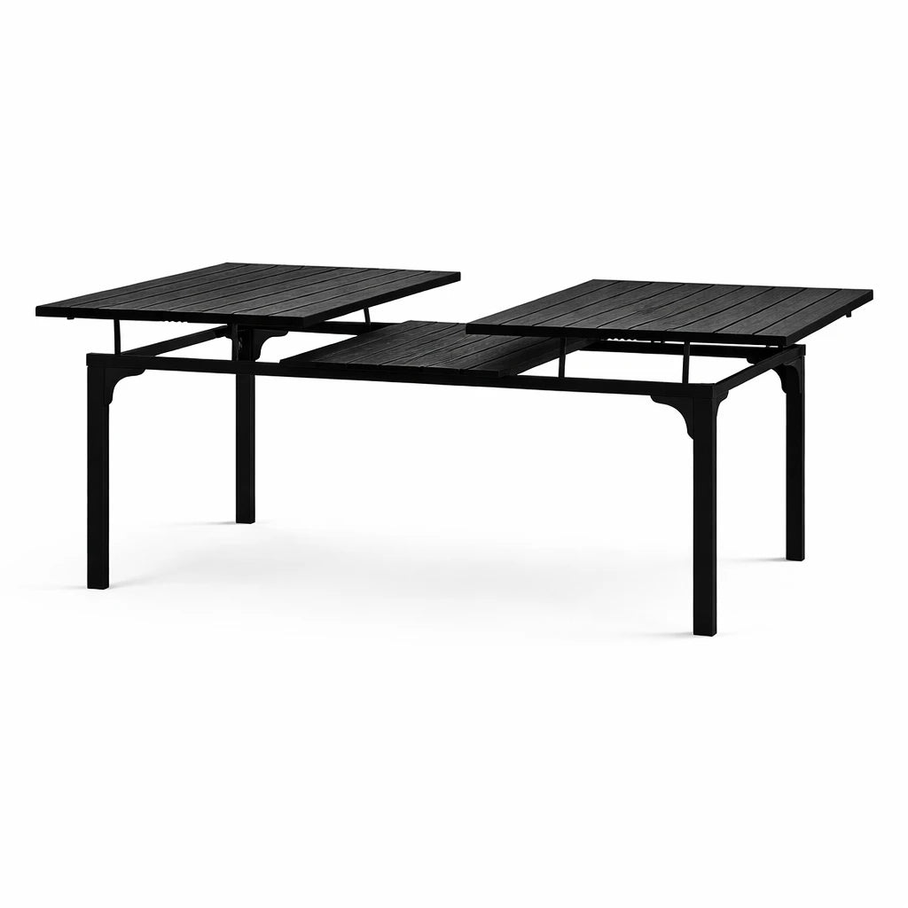 Tavolo Oregon Allungabile 180-240 cm da Giardino – Struttura in Metallo e Piano Effetto Legno