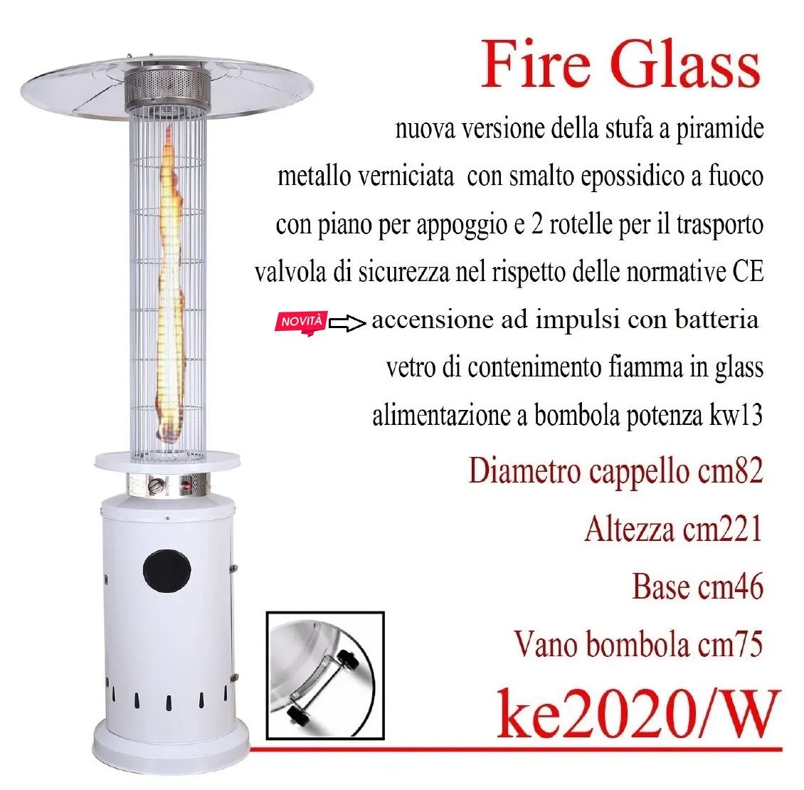 Stufa a Fungo in Vetro