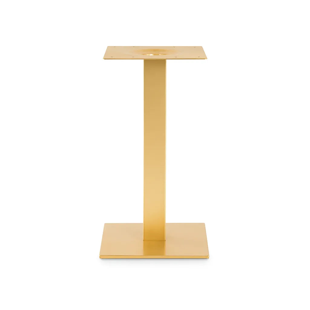 Base alta per tavolo in acciaio 108 cm, colore nero, oro e bianco