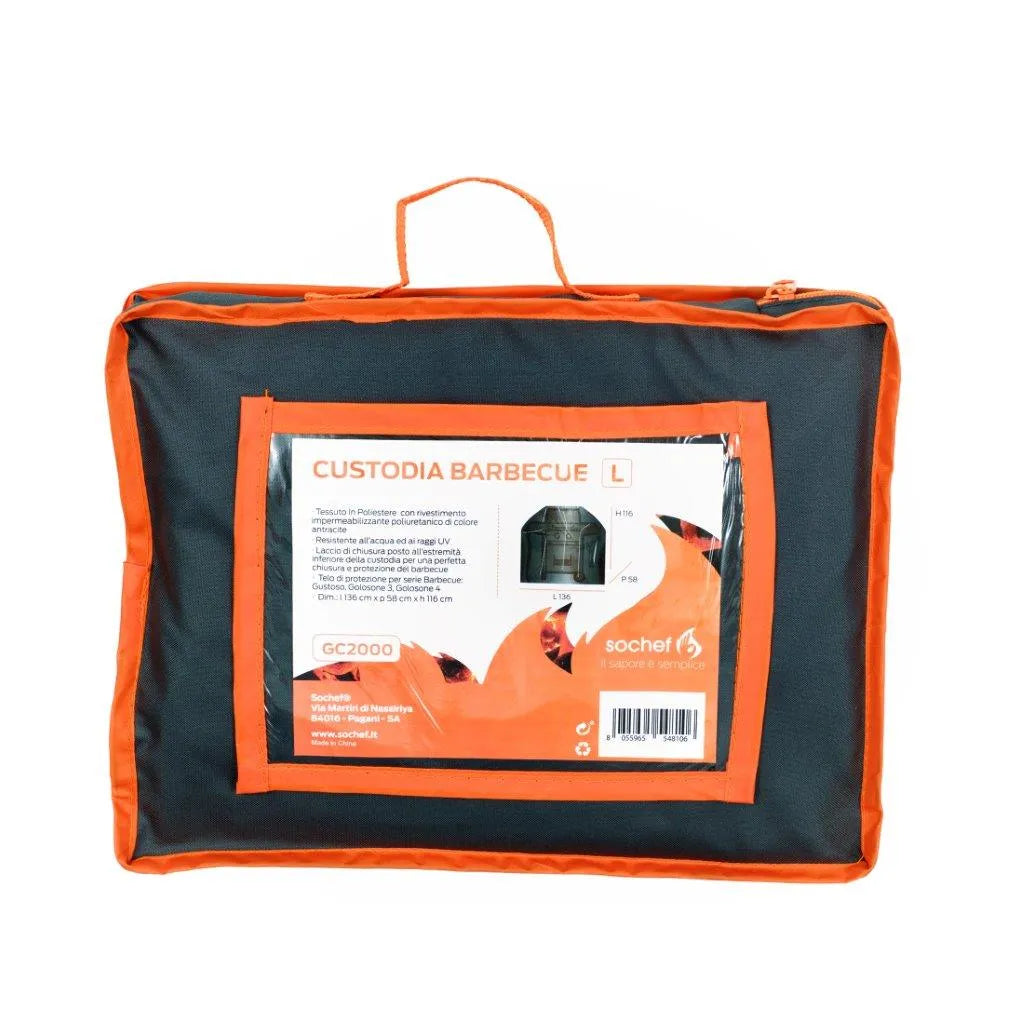 Custodia grigia impermeabile per barbecue Mistergusto, Golosone e Grangusto
