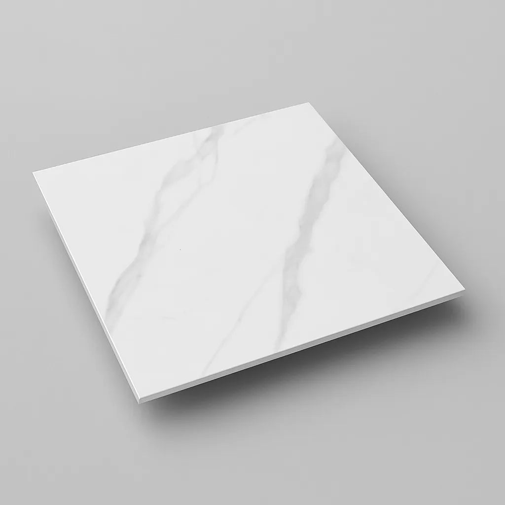 Piano in ceramica quadrato 80x80 cm per tavoli bar e ristoranti, con possibilità di scegliere la base in varie colorazioni.