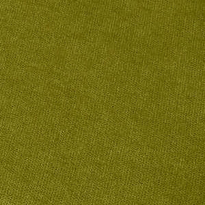 Poltrona girevole in tessuto verde con base cromata in metallo dal design moderno e seduta avvolgente.