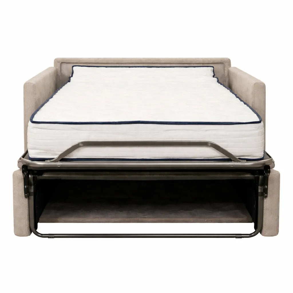 Poltrona letto salvaspazio con materasso 18 cm, in tessuto idrorepellente e antimacchia vari colori