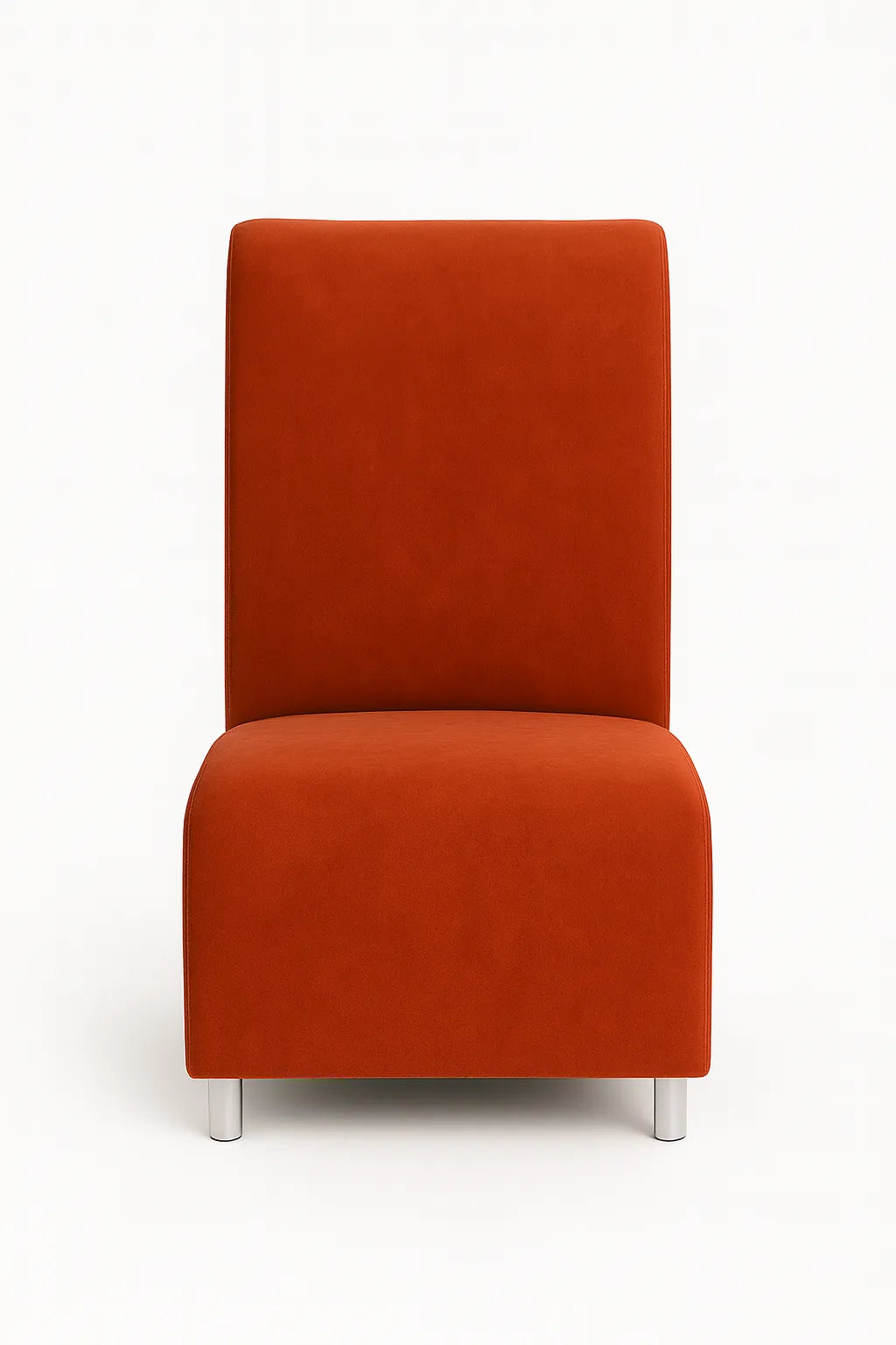 Poltrona senza braccioli in stoffa disponibile in vari colori