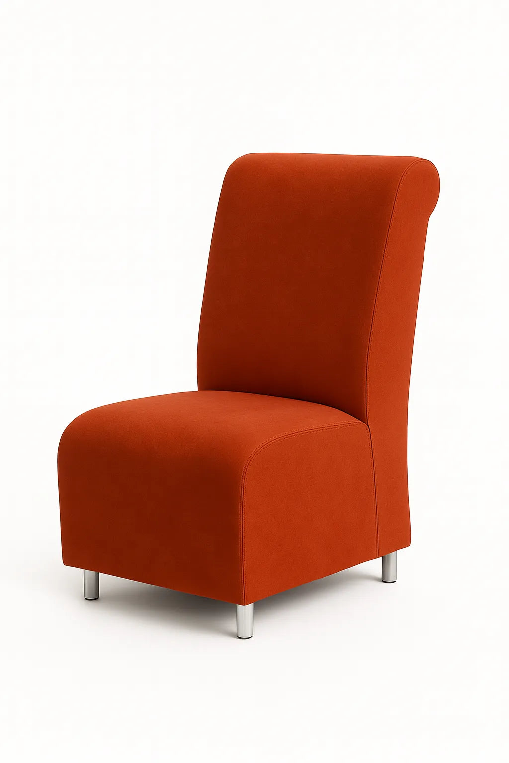 Poltrona senza braccioli in stoffa disponibile in vari colori