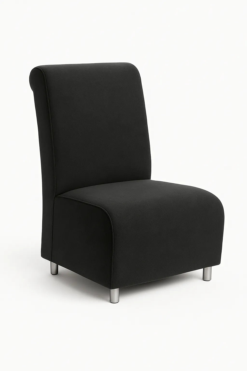 Poltrona senza braccioli in stoffa disponibile in vari colori