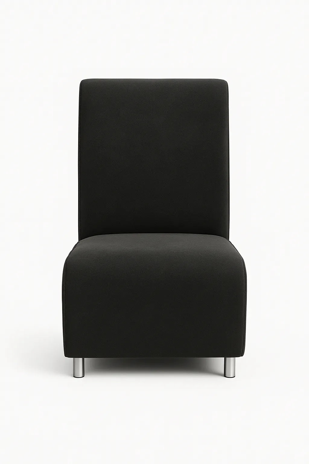 Poltrona senza braccioli in stoffa disponibile in vari colori