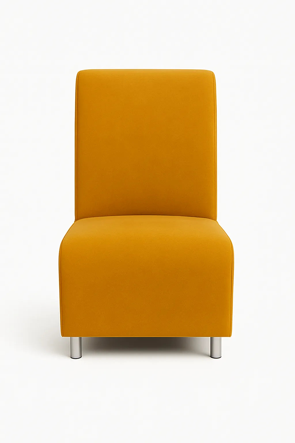 Poltrona senza braccioli in stoffa disponibile in vari colori