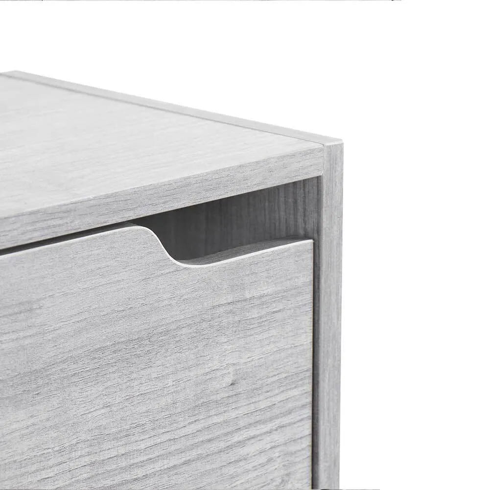 Scarpiera salvaspazio 3 ante ribalta doppia profondità in legno grigio o olmo, compatta ed elegante per ogni ambiente