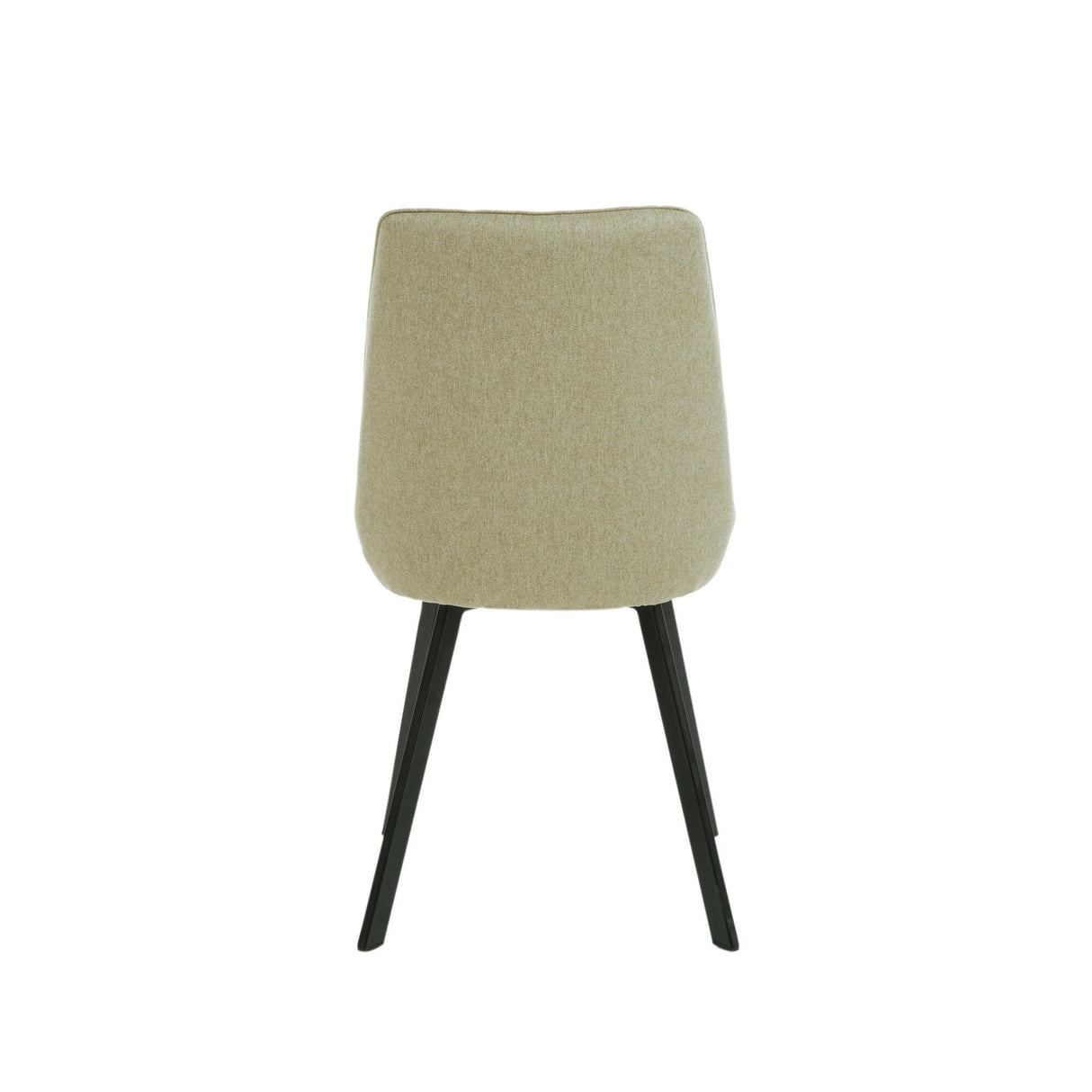 Sedia Fox Stones con seduta in microfibra e struttura in metallo nera