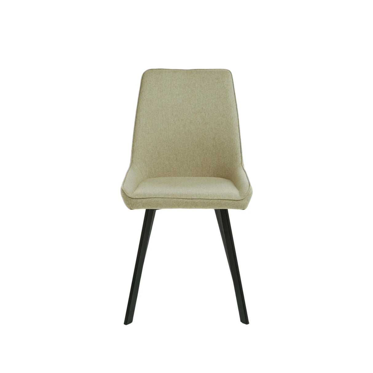 Sedia Fox Stones con seduta in microfibra e struttura in metallo nera