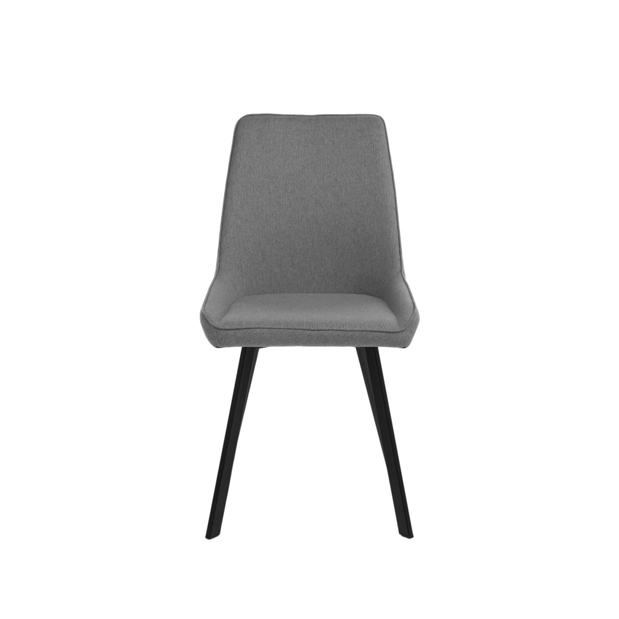 Sedia Fox Stones con seduta in microfibra e struttura in metallo nera