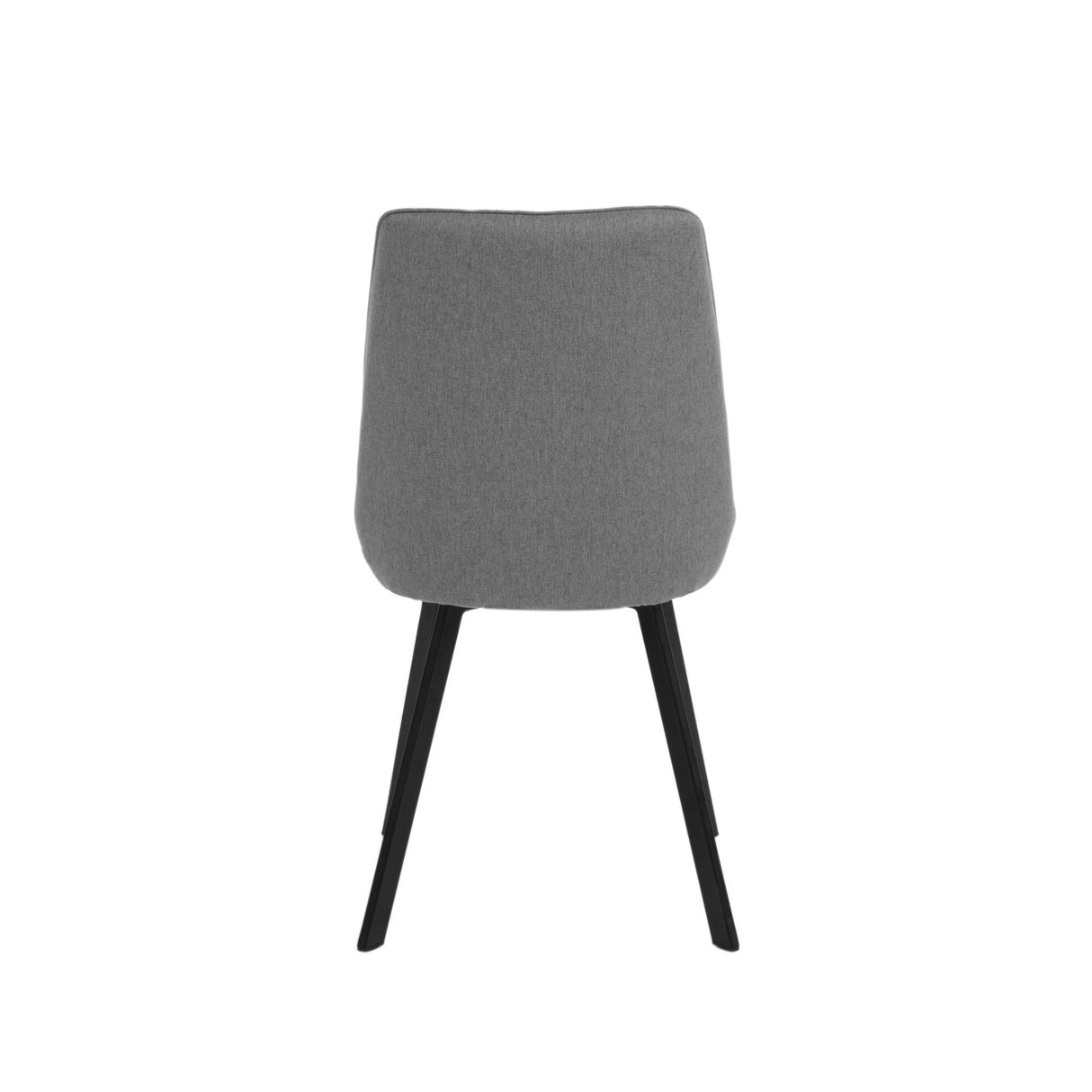 Sedia Fox Stones con seduta in microfibra e struttura in metallo nera