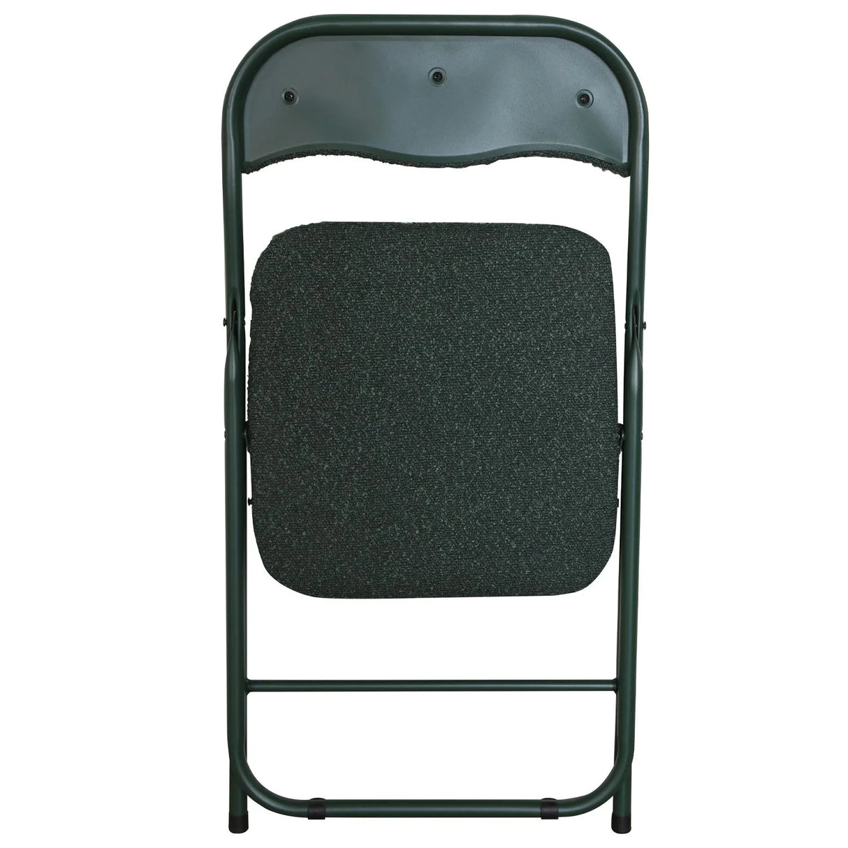 Sedia pieghevole Solana in tessuto bouclè con struttura in metallo, design moderno e salvaspazio