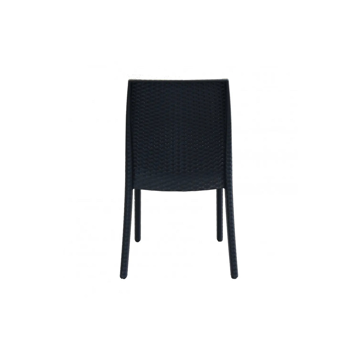 Sedia Virginia impilabile in polipropilene con finitura rattan, per uso interno ed esterno