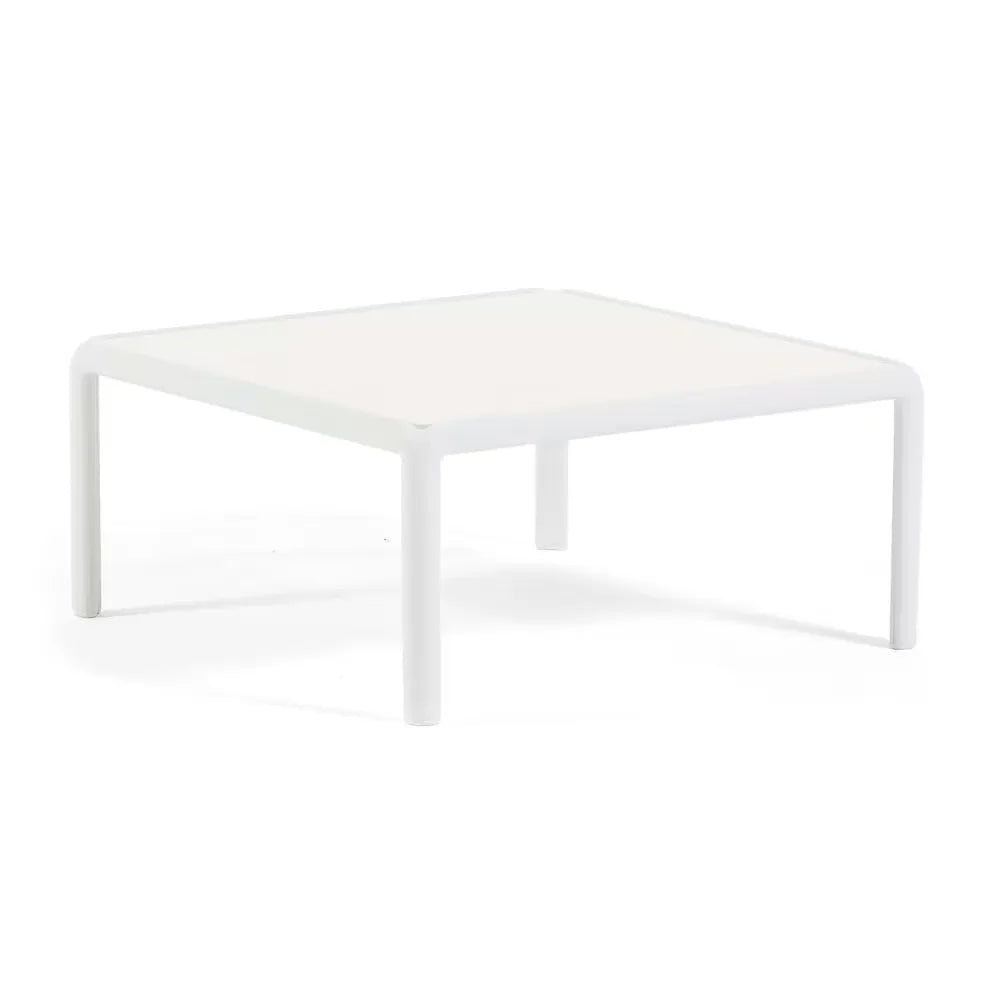 Set da giardino Hoya con divano, poltrone e tavolino in resina bianco e verde