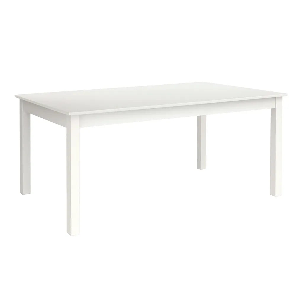 Tavolo allungabile in legno bianco con allunga laterale da 160 a 200 cm