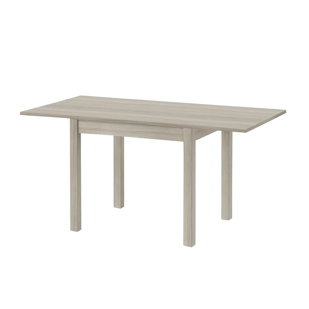 Tavolo allungabile 90x90 cm in legno quercia bianca con apertura a libro