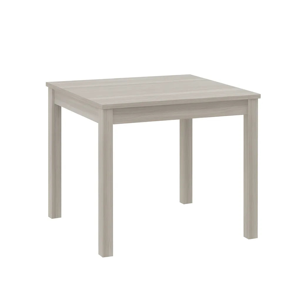 Tavolo allungabile 90x90 cm in legno quercia bianca con apertura a libro