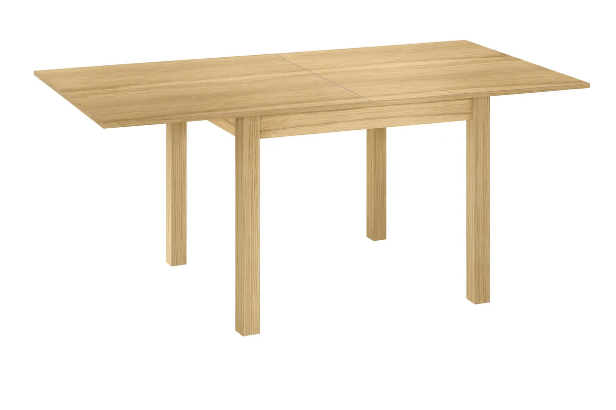 Tavolo allungabile in legno rovere vecchio con sistema di apertura a libro