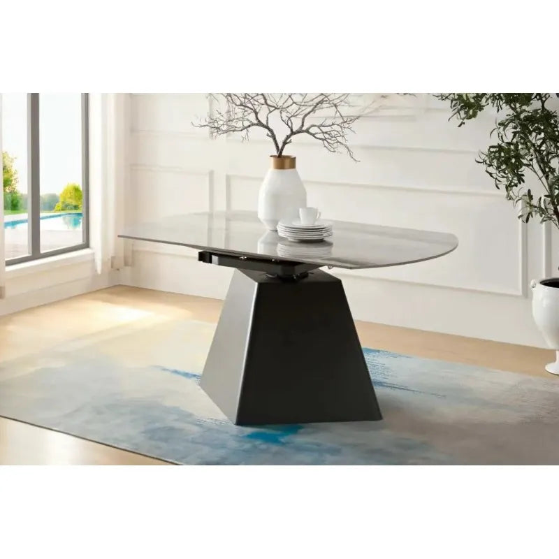 Tavolo Zeus Allungabile in Marmo e Metallo – Eleganza Moderna per la Sala da Pranzo