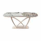 Tavolo Allungabile Angel in Ceramica Effetto Marmo – Da 160 a 240 cm