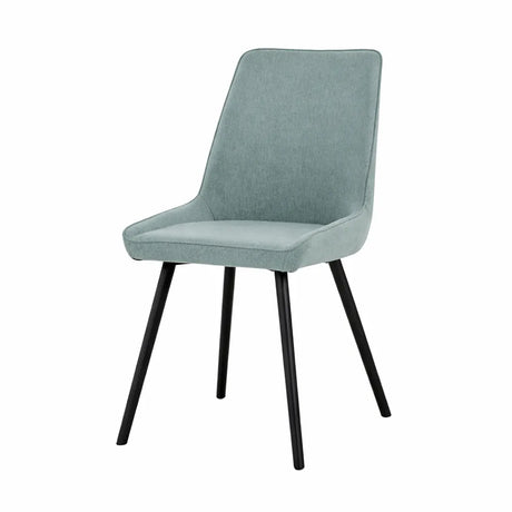 Sedia Fox Stones con seduta in microfibra e struttura in metallo nera