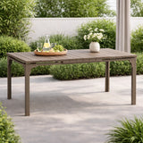 Tavolo Oregon Allungabile 180-240 cm da Giardino – Struttura in Metallo e Piano Effetto Legno