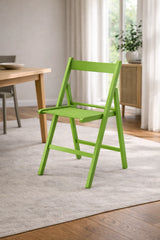 Sedia Pieghevole - Set da 4 - Apri e Chiudi in Legno di Faggio – Salvaspazio e Robusta