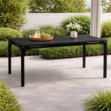 Tavolo Oregon Allungabile 180-240 cm da Giardino – Struttura in Metallo e Piano Effetto Legno