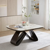 Tavolo Fly Allungabile - in Ceramica con Base in Metallo Bronzo o Cashmere
