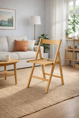 Sedia Pieghevole - Set da 4 - Apri e Chiudi in Legno di Faggio – Salvaspazio e Robusta