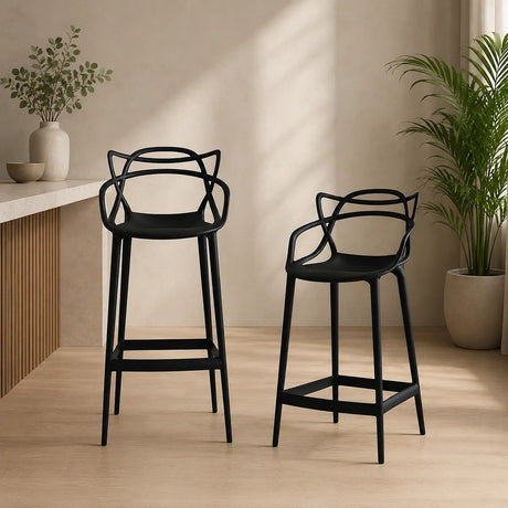 Sgabello 133 Design Moderno in Polipropilene – Altezza per Cucina o Bancone