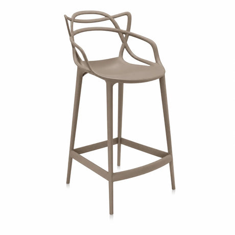 Sgabello 133 Design Moderno in Polipropilene – Altezza per Cucina o Bancone