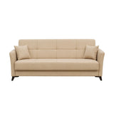 Divano Letto Clic Clac – Tessuto Tortora o Beige con Molle Bonnel