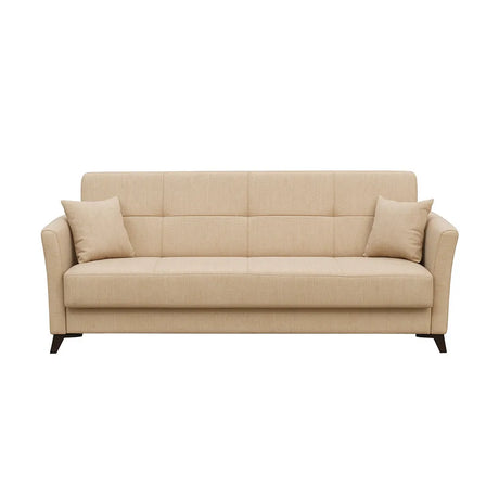 Divano Letto Clic Clac – Tessuto Tortora o Beige con Molle Bonnel