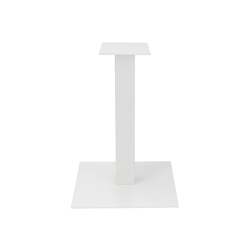 Base per Tavolo in Acciaio Nero Opaco 50x50x72 cm – Design Moderno e Minimal per Piani HPL