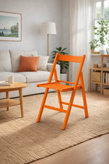 Sedia Pieghevole - Set da 4 - Apri e Chiudi in Legno di Faggio – Salvaspazio e Robusta