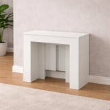 Tavolo consolle Artic allungabile fino a 300 cm in legno rovere, design moderno e salvaspazio per sala da pranzo o soggiorno
