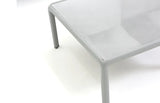 Set da giardino Hoya con divano, poltrone e tavolino in resina bianco e GRIGIO
