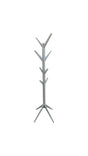 Appendiabiti da terra a forma di albero in metallo verniciato bianco, ideale per ingresso, camera da letto o ufficio moderno