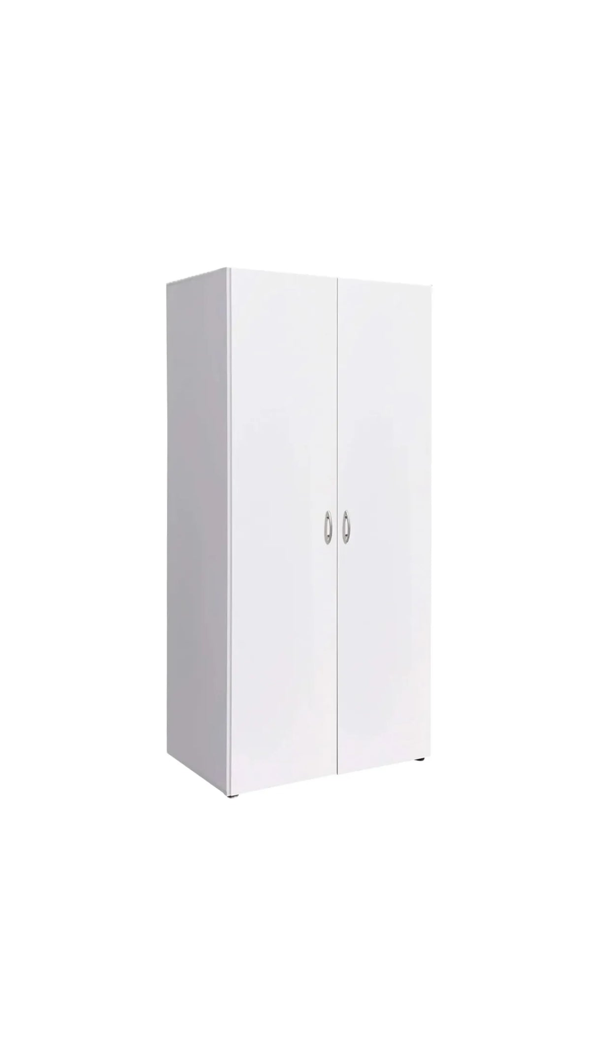 Armadio scarpiera moderno a 2 ante con finitura effetto quercia e ripiani regolabili, ideale per piccoli spazi, camere o ingressi.